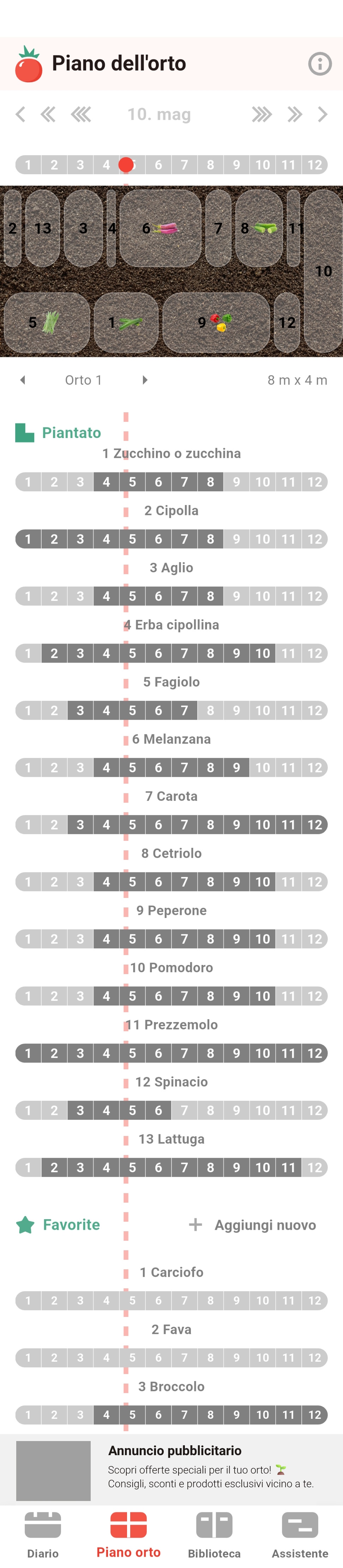 Posnetek zaslona aplikacije Posadi.si